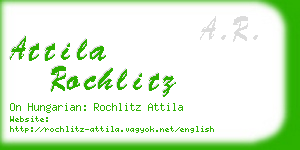 attila rochlitz business card